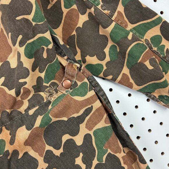 Duck Camo Frog Camo Hunting Coveralls Overall Size Medium 70s 80s Work Wear READ - Picture 5 of 8